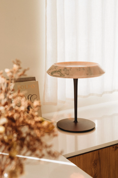 FIORE ESTREMOZ ROSA - LED marble table lamp by Maami Home - view 3